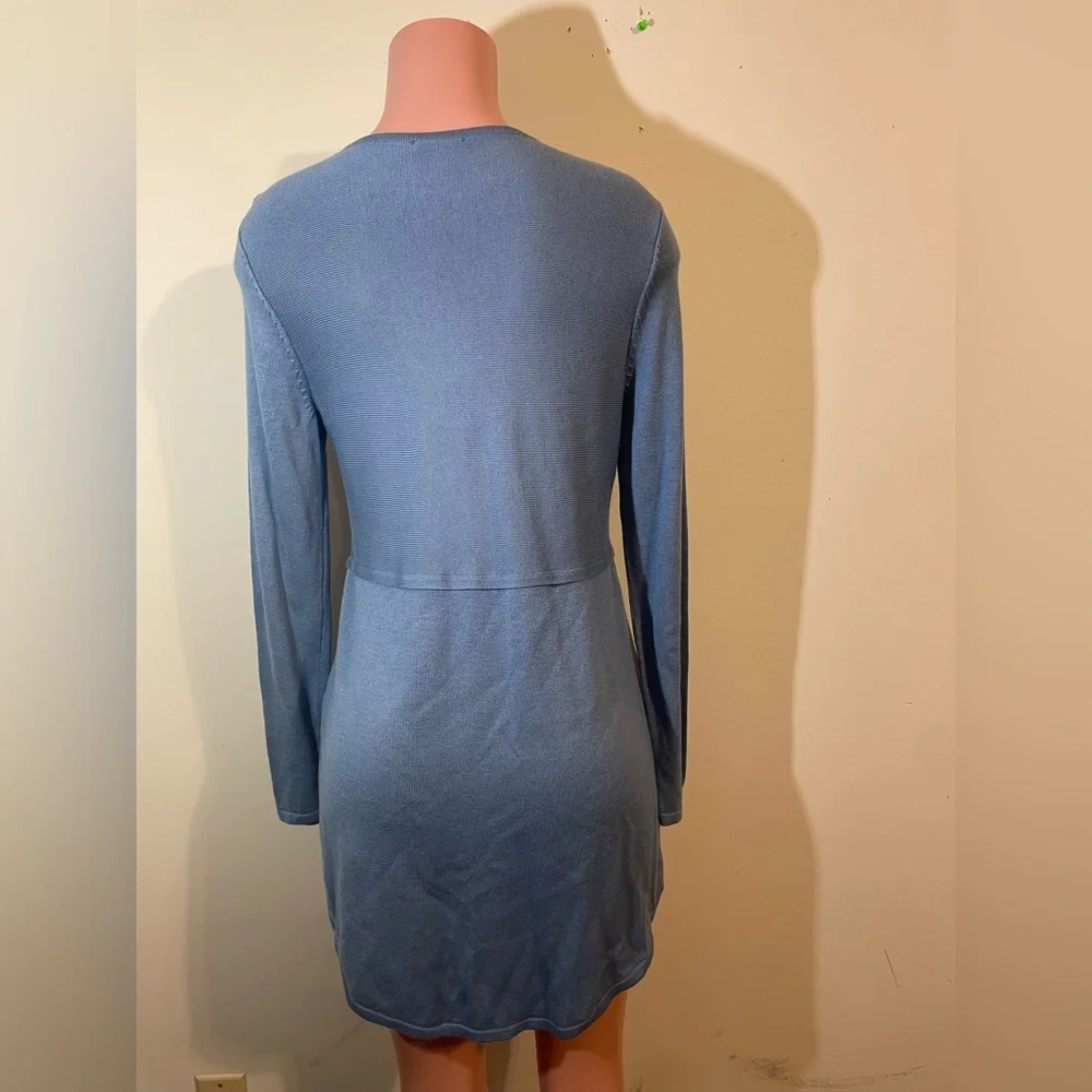 J. Jill Women's Small Long Sweater Tunic Top Dress Lightweight Double Side Slits